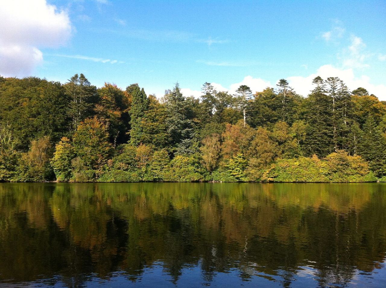Castlewellan Forest Park: the lake and Slievenaslat
