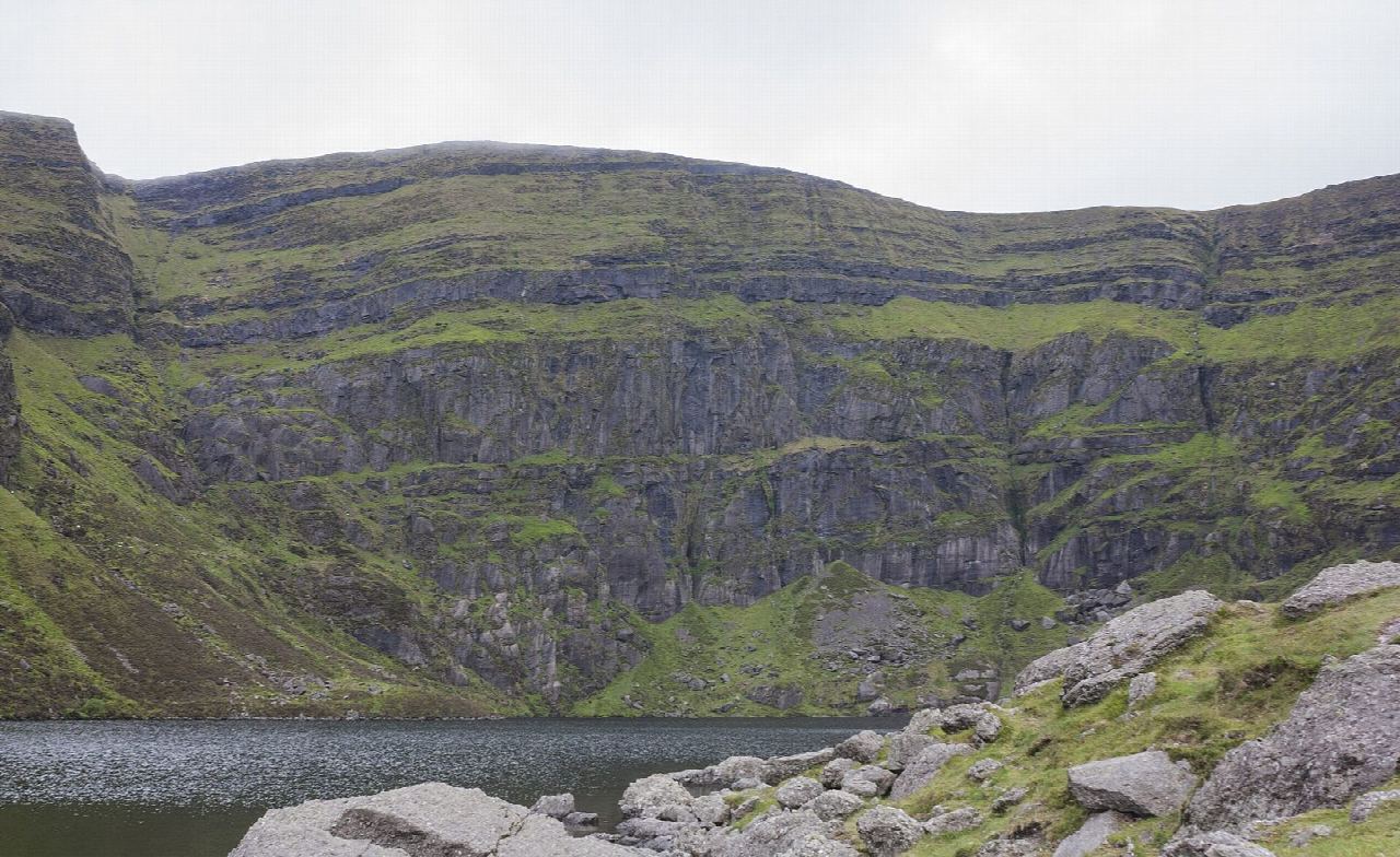 Coumshingaun Lough from Kilclooney Wood