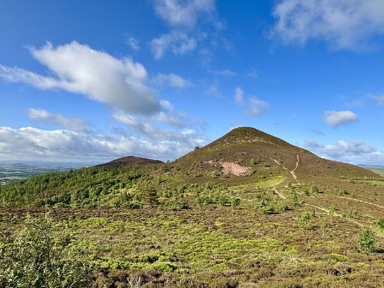 The Eildon Hills from Melrose