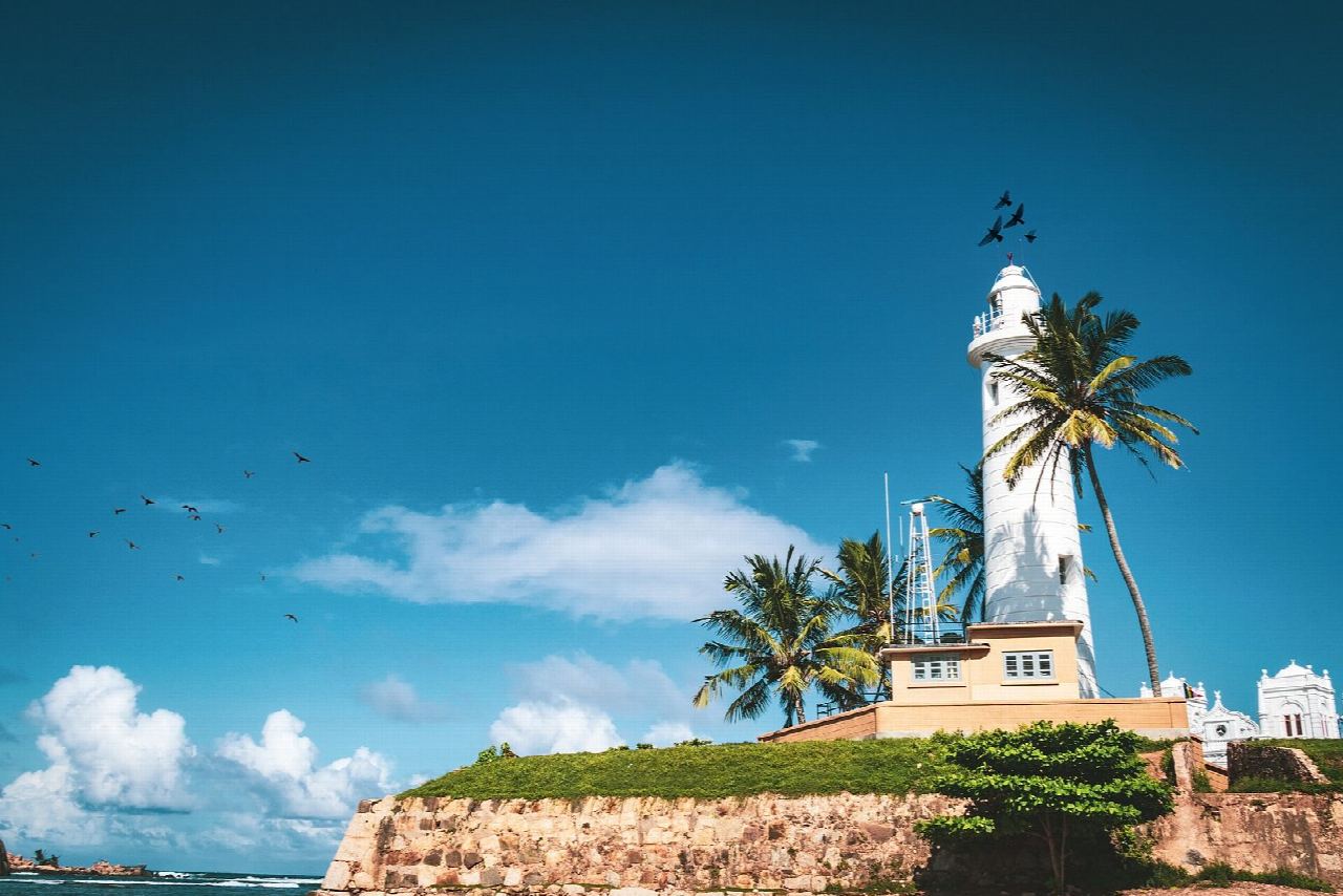 Galle Fort ramparts and old town