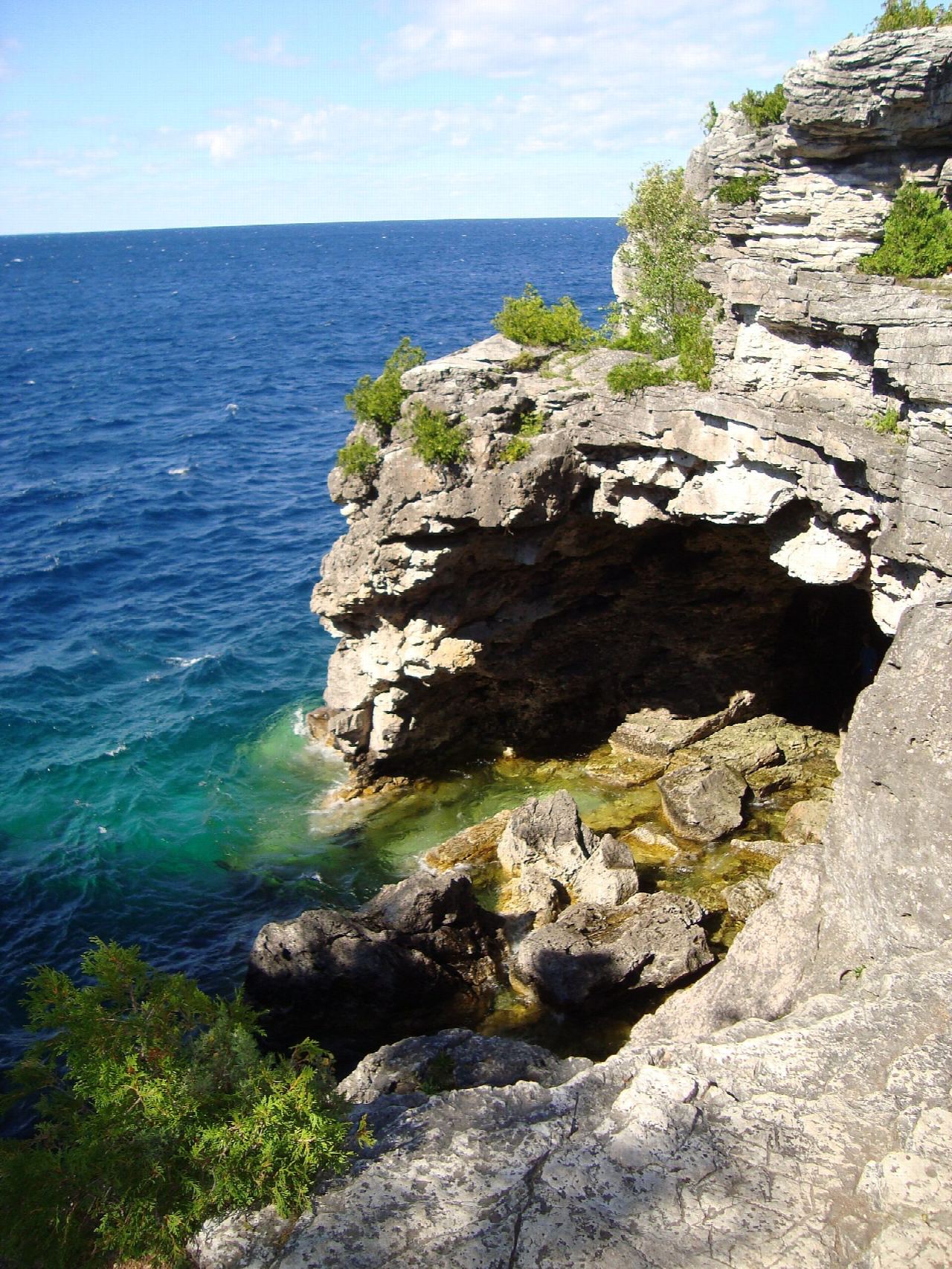 The Grotto and Indian Head Cove from Cyprus Lake