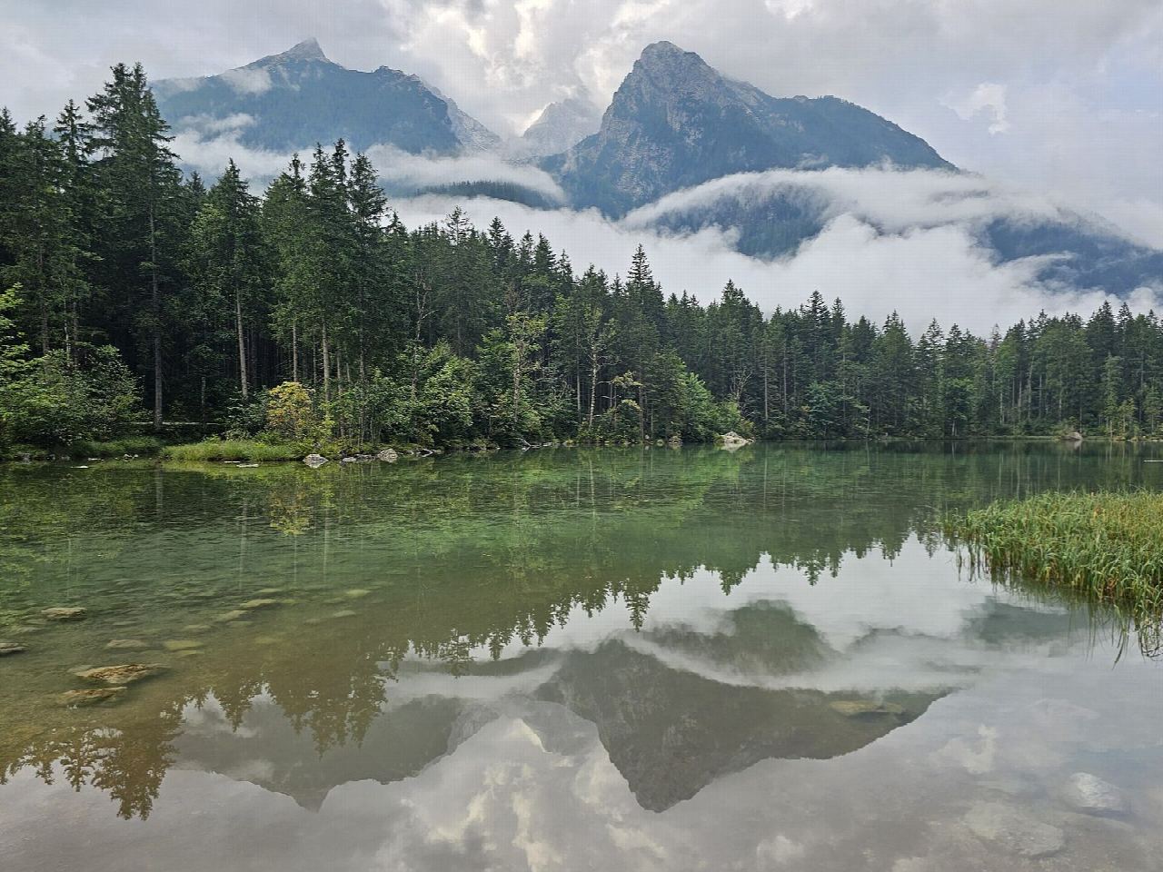 Hintersee and the Zauberwald from Ramsau