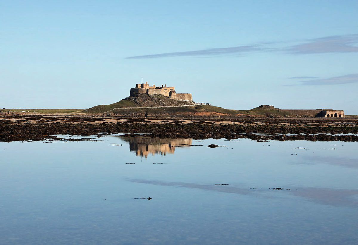 Holy Island: Lindisfarne Castle, the priory and the shore