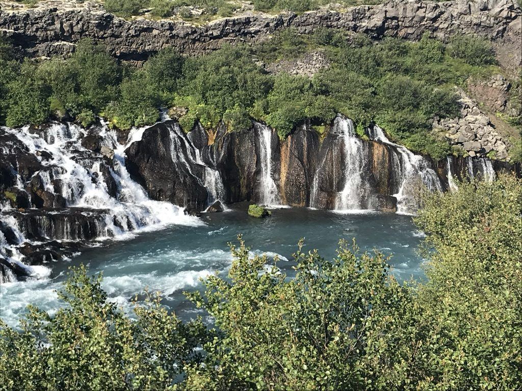 Hraunfossar and Barnafoss