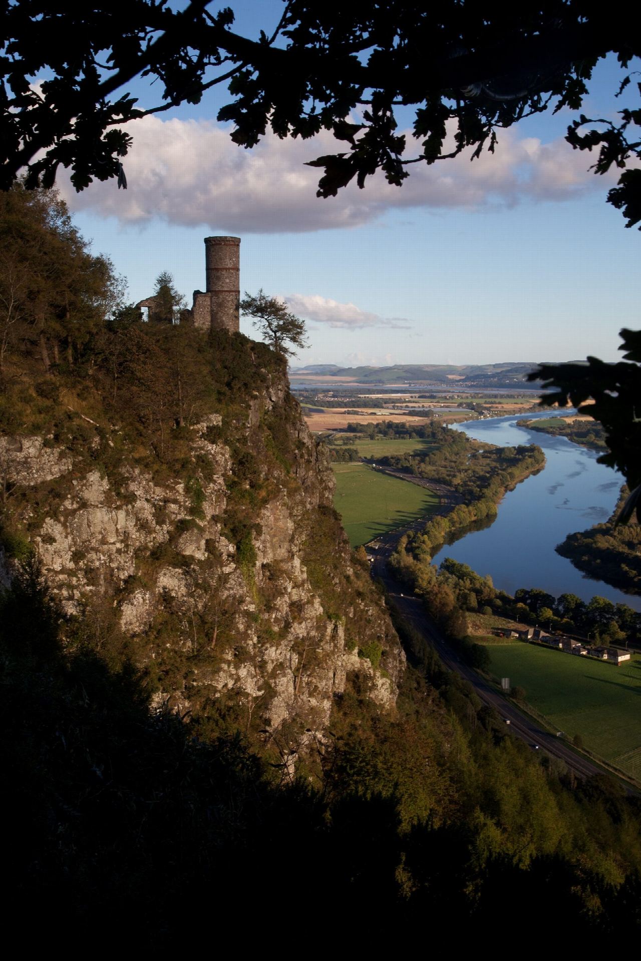 Kinnoull Hill and Kinnoull Tower above Perth