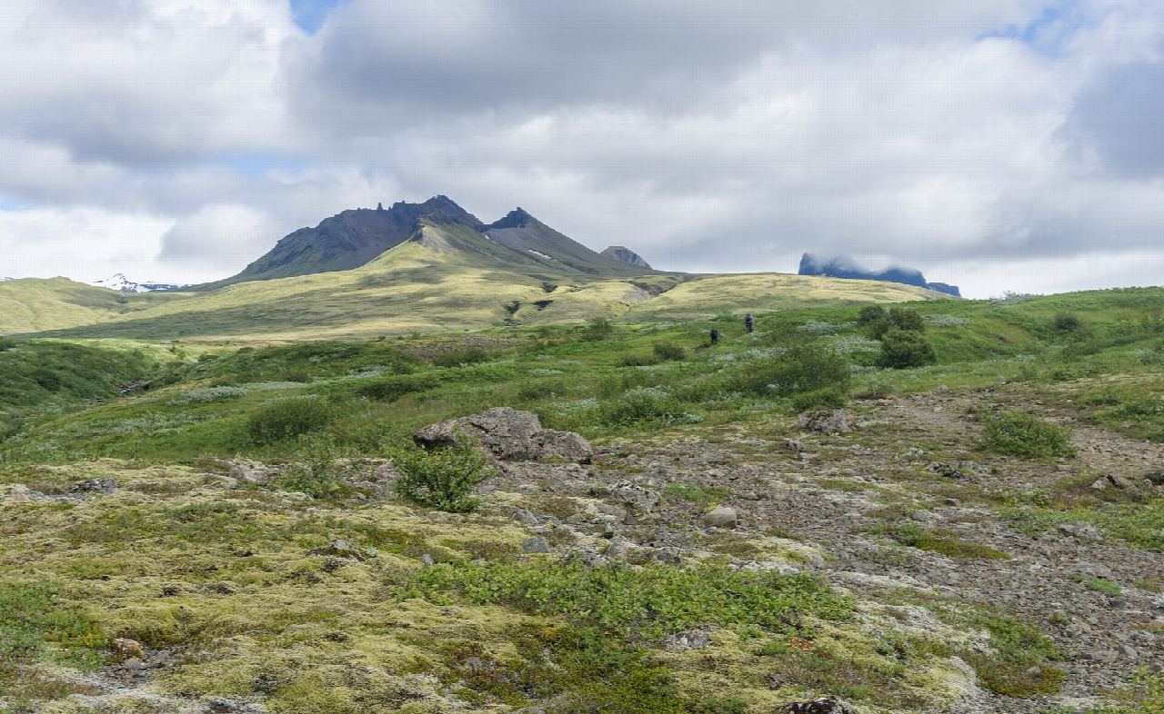 Kristínartindar over Skaftafellsheiði