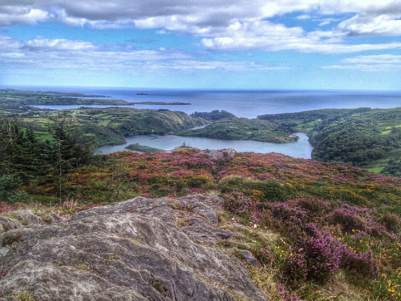 Lough Hyne and Knockomagh Hill