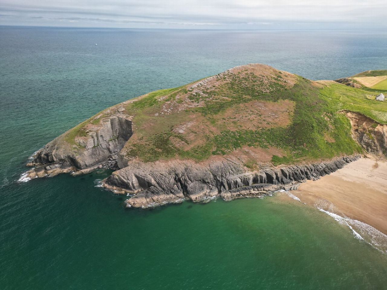 Mwnt, Foel y Mwnt and the coast path cliffs