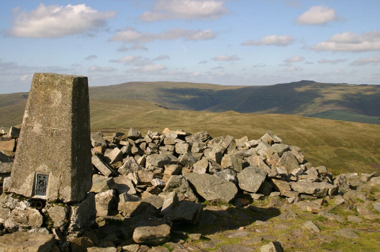 Pen Cerrig-calch and Pen Allt-mawr from Crickhowell