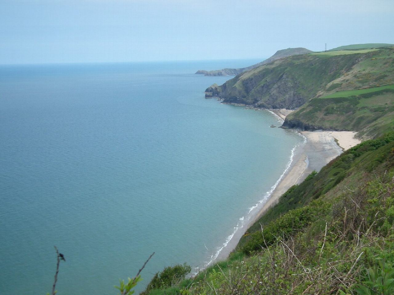 Penbryn and Tresaith Falls by the coast path