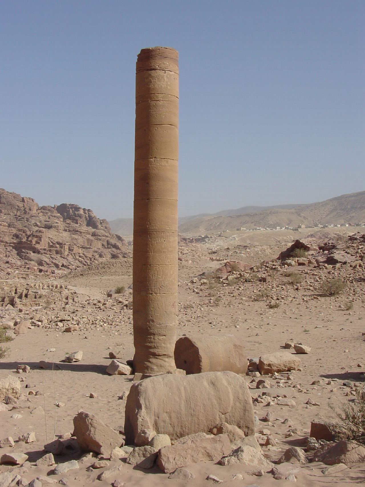 Petra: Pharaoh's Column and the Snake Monument